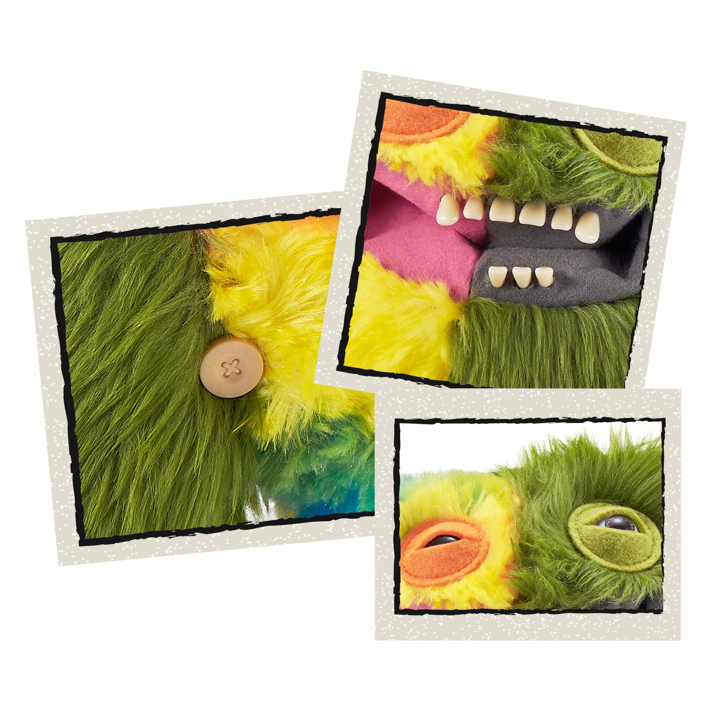 Fuggler ZURU Misfit Monsters 9 Series 1 Grinnero McGoo Green Multi Plush Toy