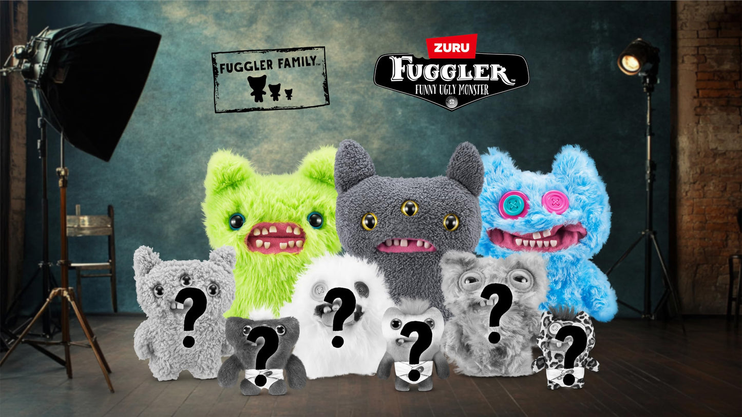 Fuggler Fugg Family by ZURU – Collectible Plush Monsters (9, 5, 3.5 inches)