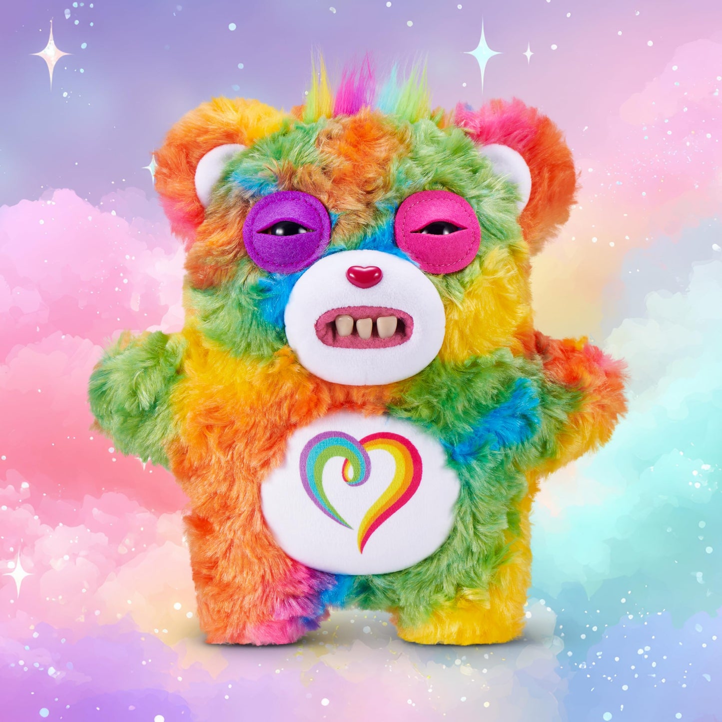 Fuggler Care Bears 9-Inch Plush – Togetherness Bear by ZURU | Collectible Ugly Monster Plush