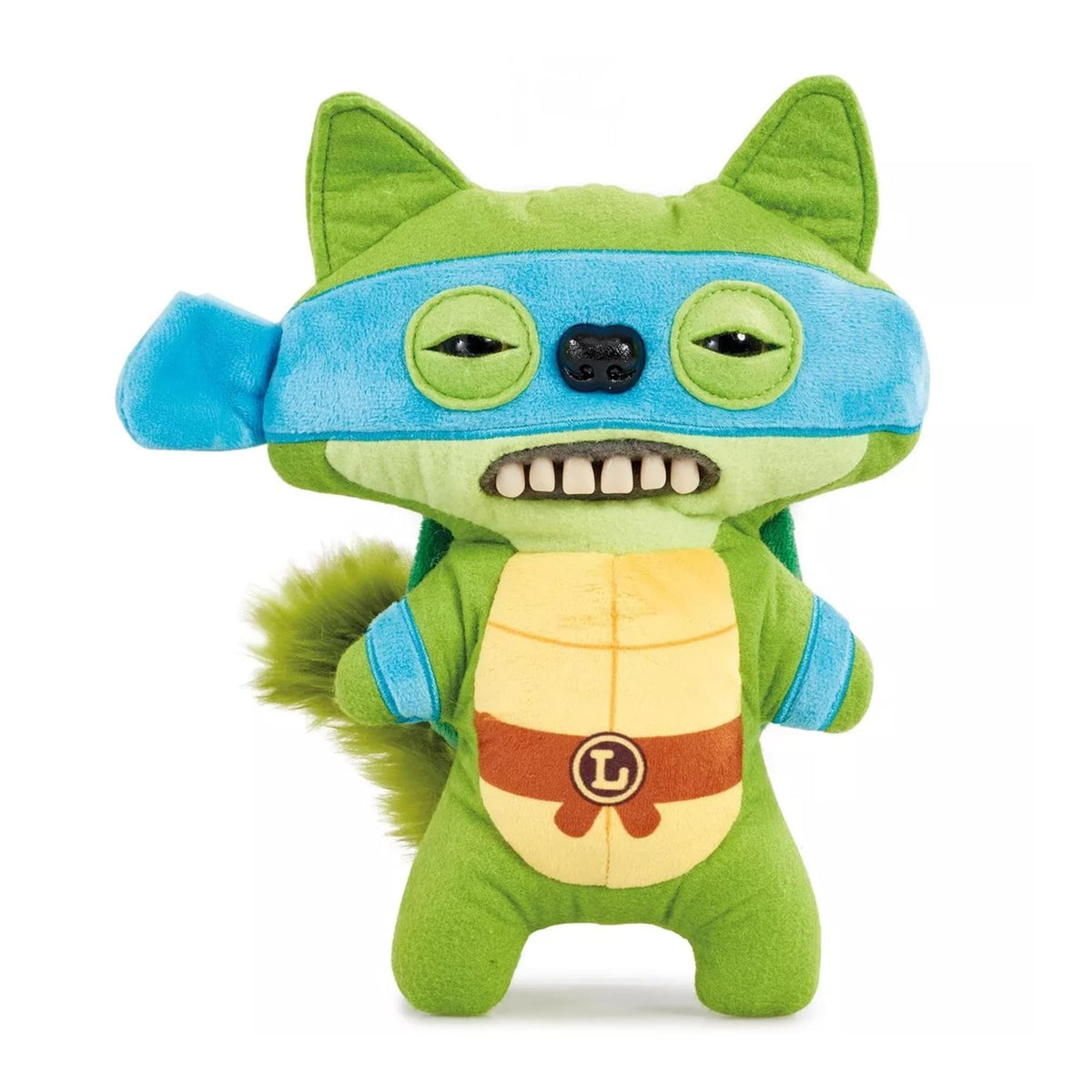 Fuggler Leonardo Plush 9-Inch TMNT Toy | Collectible Nickelodeon Ninja Turtles Figure