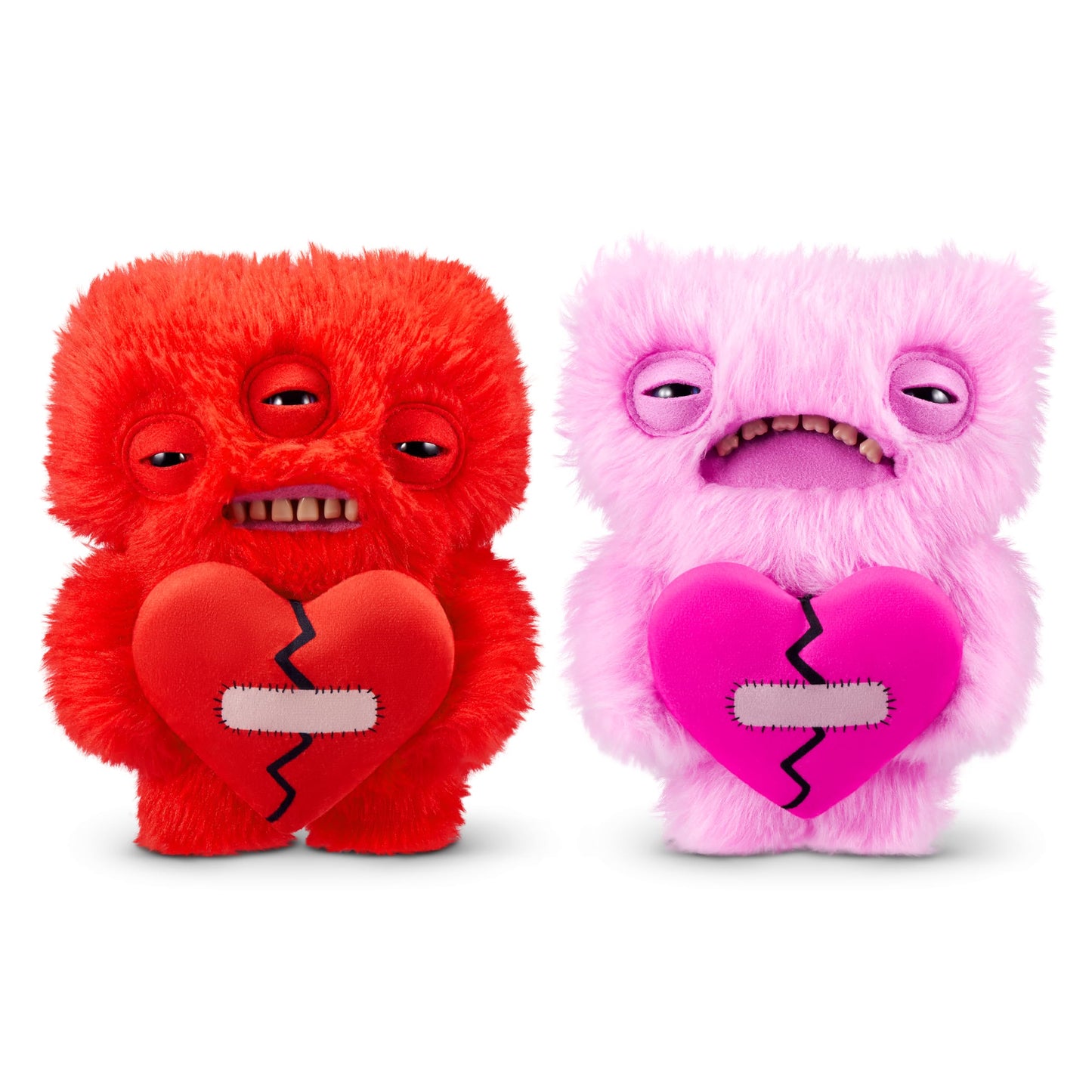 Fuggler Love Fugg by ZURU - 9-Inch Plush Monster, Collectible Toy (Love Fugg - Refres-Pink)