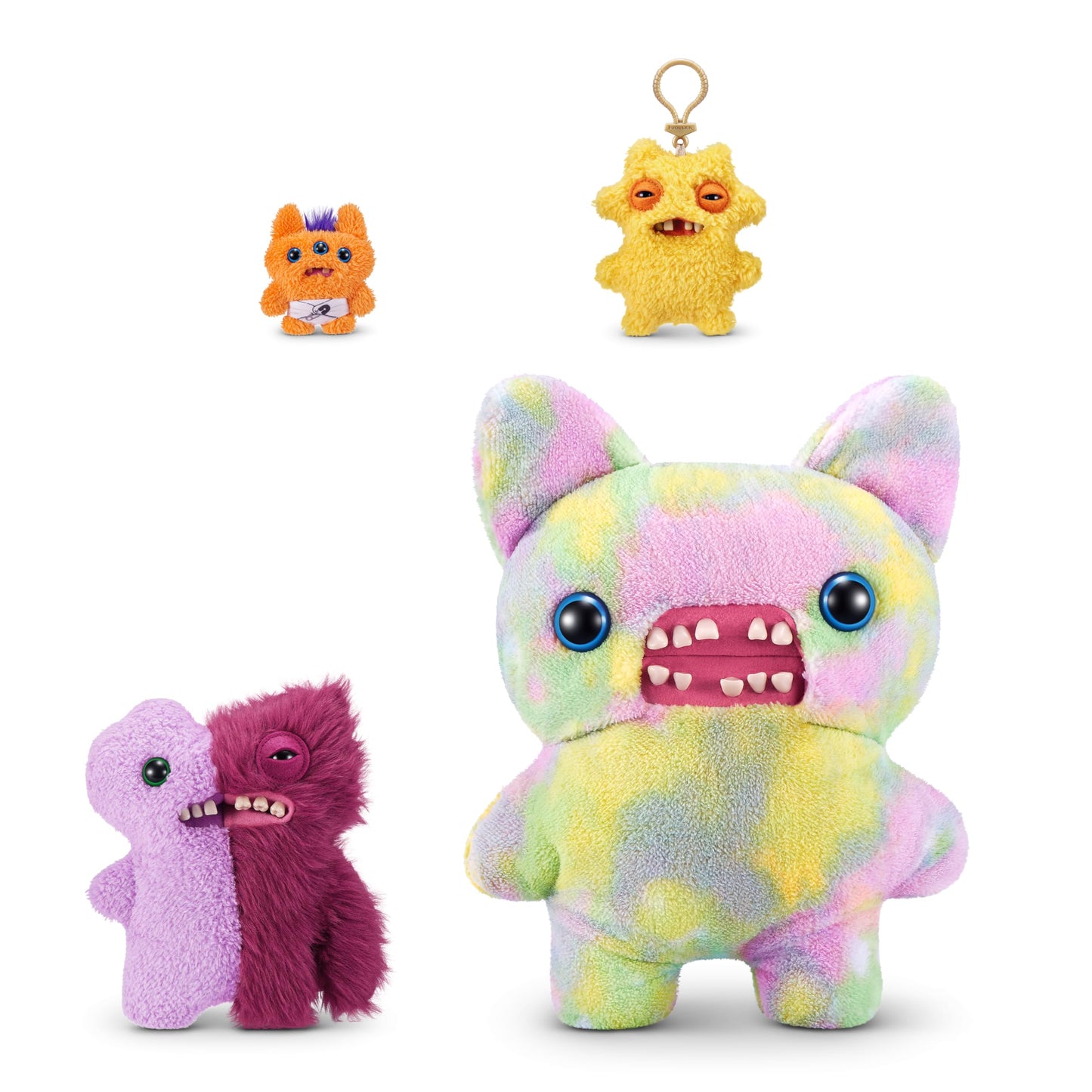 Fuggler Misfit Monsters 23 cm Series 1 – Gaptooth Mcgoo & Lilac and Red Plush Toy