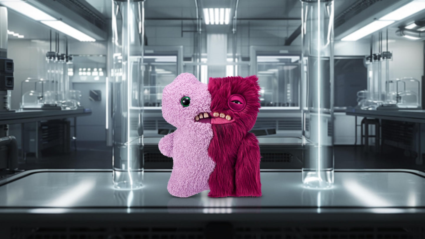 Fuggler Misfit Monsters 23 cm Series 1 – Gaptooth Mcgoo & Lilac and Red Plush Toy