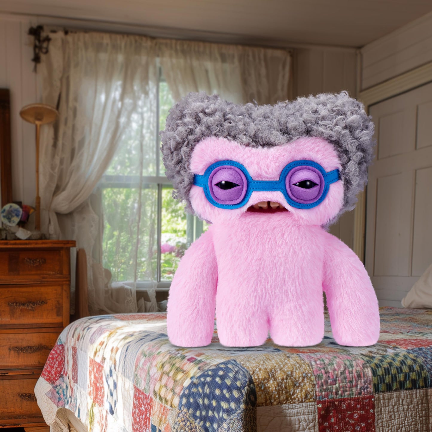 Fuggler Old Fogies 9-Inch Plush Toy Squidge by ZURU — Funny Ugly Monster Plush, Collectible for All Ages
