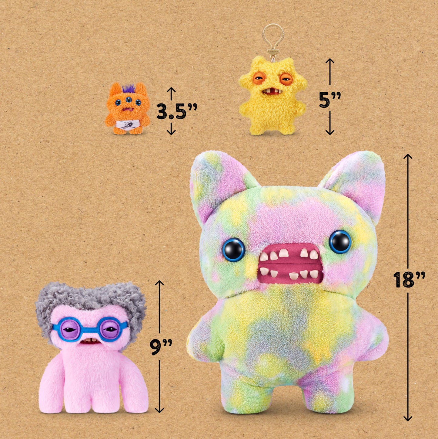 Fuggler Old Fogies 9-Inch Plush Toy Squidge by ZURU — Funny Ugly Monster Plush, Collectible for All Ages