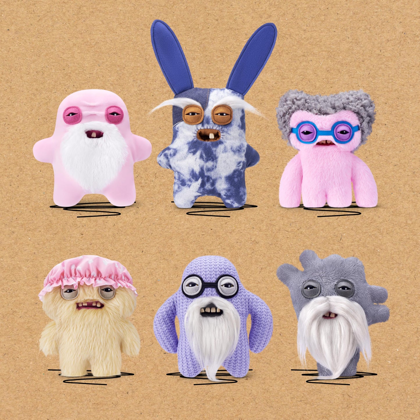 Fuggler Old Fogies 9-Inch Plush Toy (Gabby Gibbler) by ZURU – Funny Ugly Monster Stuffed Animal