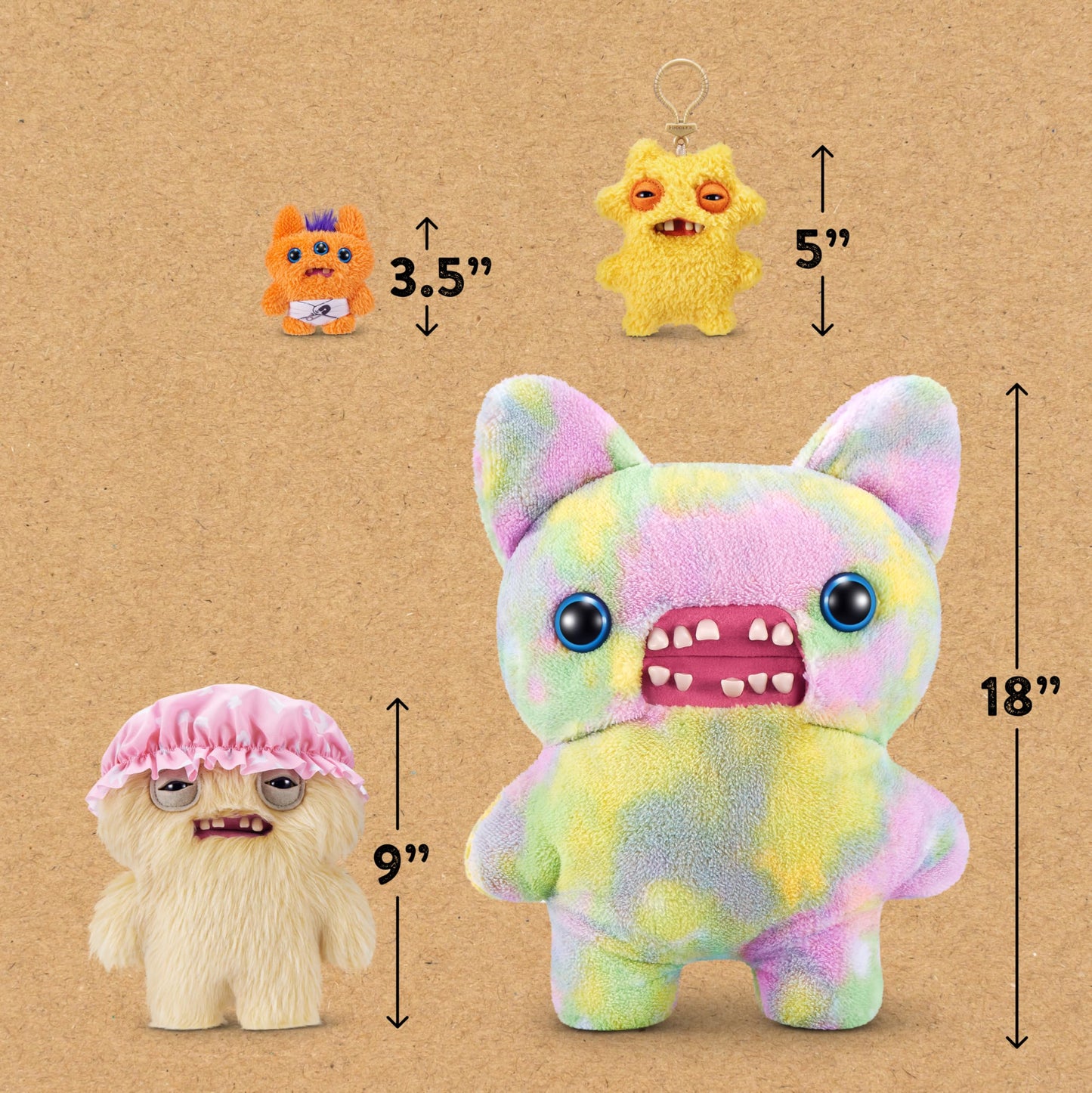 Fuggler Old Fogies 9-Inch Plush Toy (Gabby Gibbler) by ZURU – Funny Ugly Monster Stuffed Animal