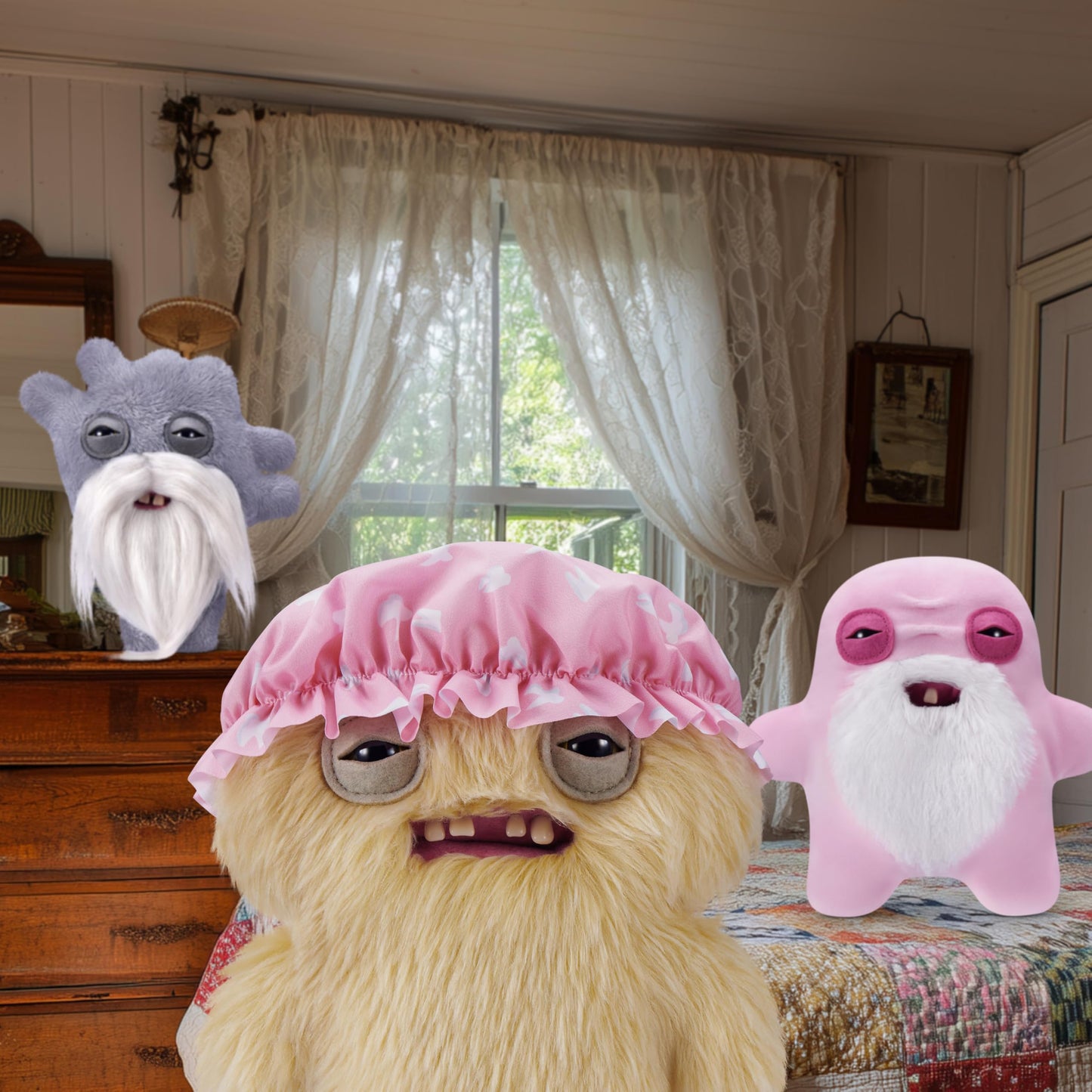 Fuggler Old Fogies 9-Inch Plush Toy (Gabby Gibbler) by ZURU – Funny Ugly Monster Stuffed Animal