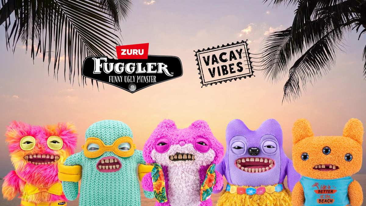 Fuggler Vacay Vibes Reek-O Orange – 9-Inch Plush Ugly Monster Toy