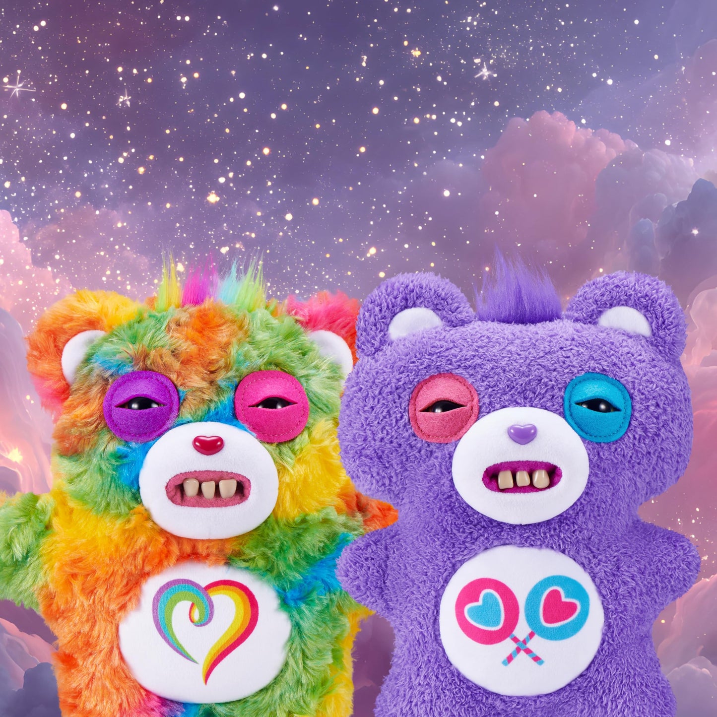 Fuggler Care Bears 9-Inch Plush – Togetherness Bear by ZURU | Collectible Ugly Monster Plush