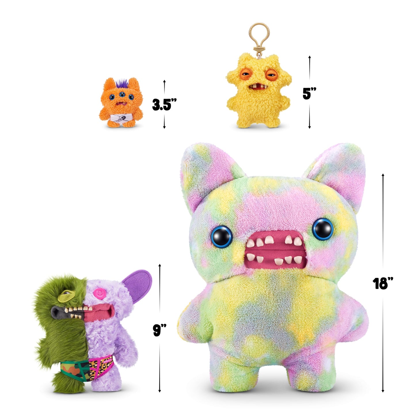 Fuggler Misfit Monsters 23 cm Series 1 – Count Underoo Mcgoo & Grin (Green & Lilac)