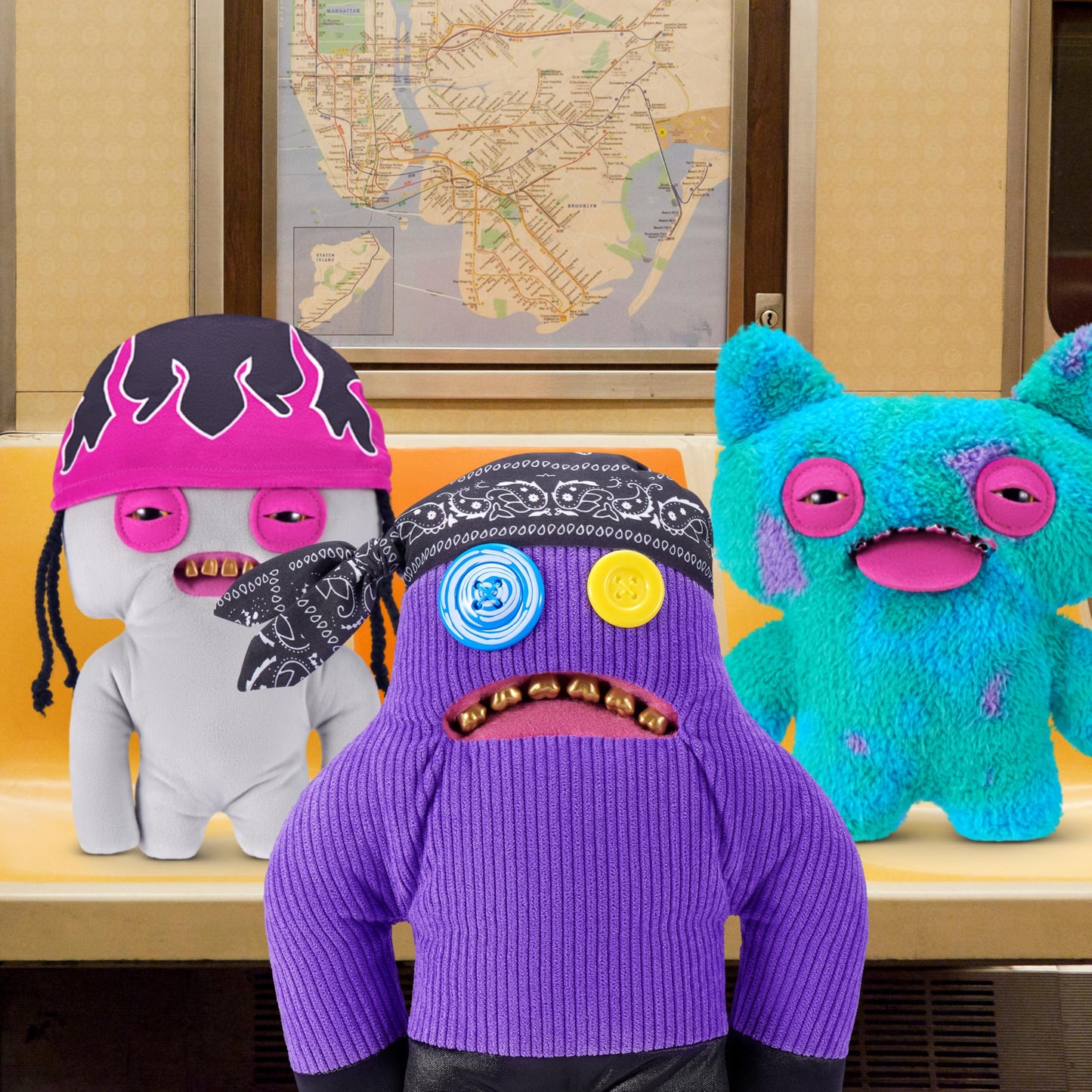 Fuggler Fugg Life 22 cm Plush Toy (Sasquoosh) – Funny Ugly Monster Cuddly Toy by ZURU
