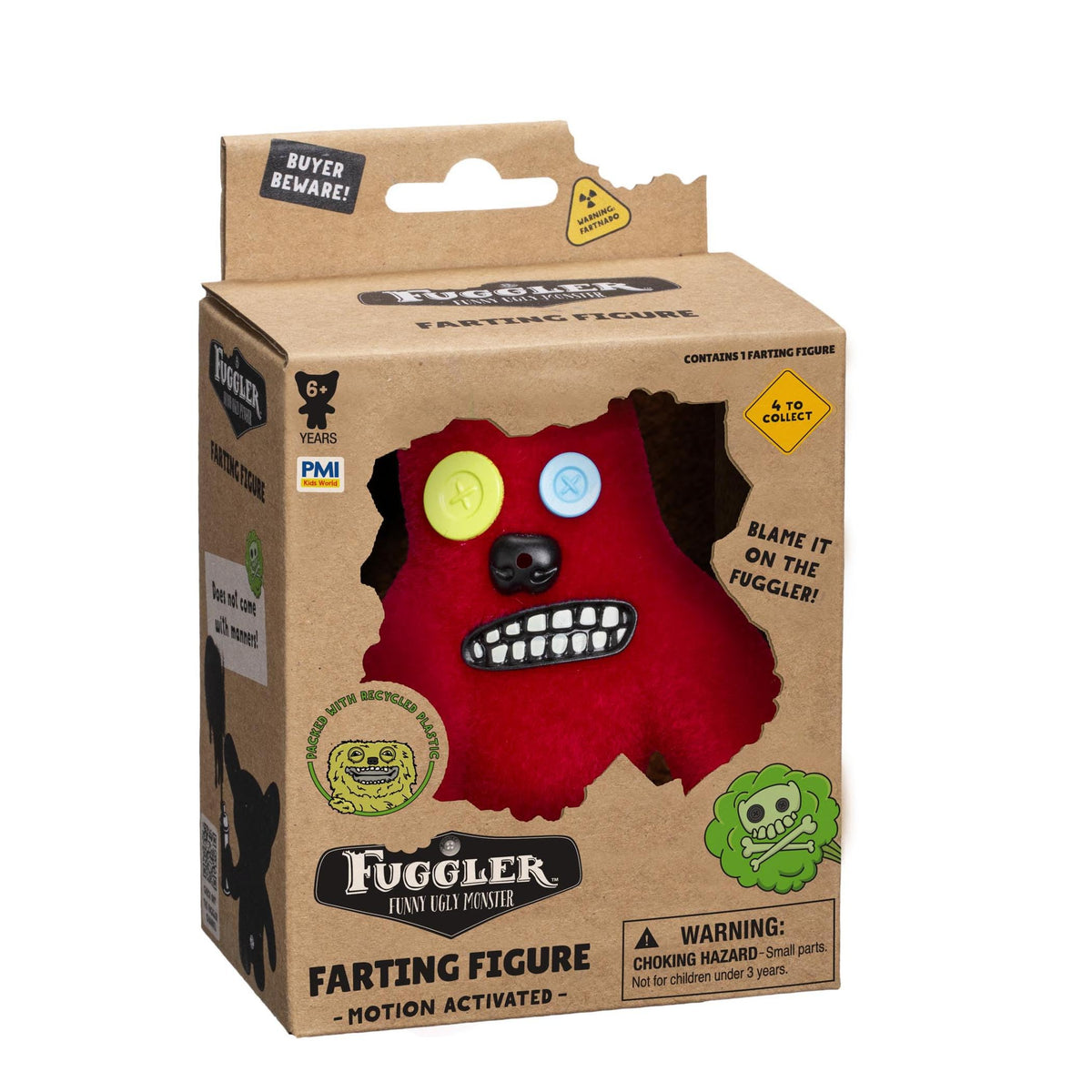 Fuggler Funny Ugly Monster — Motion-Activated Farting Figure | Collectible Toy (Ages 6+)