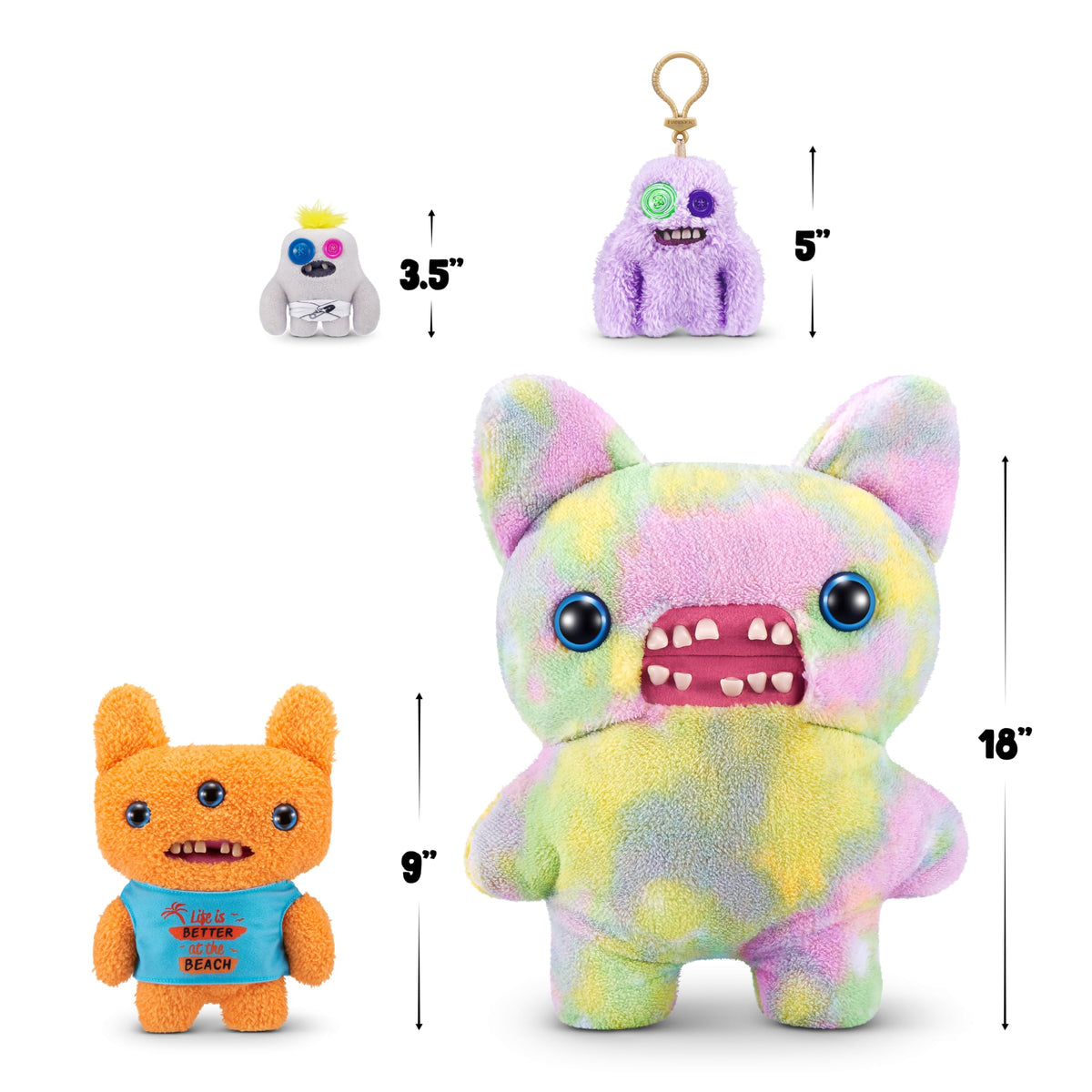 Fuggler Vacay Vibes Reek-O Orange – 9-Inch Plush Ugly Monster Toy