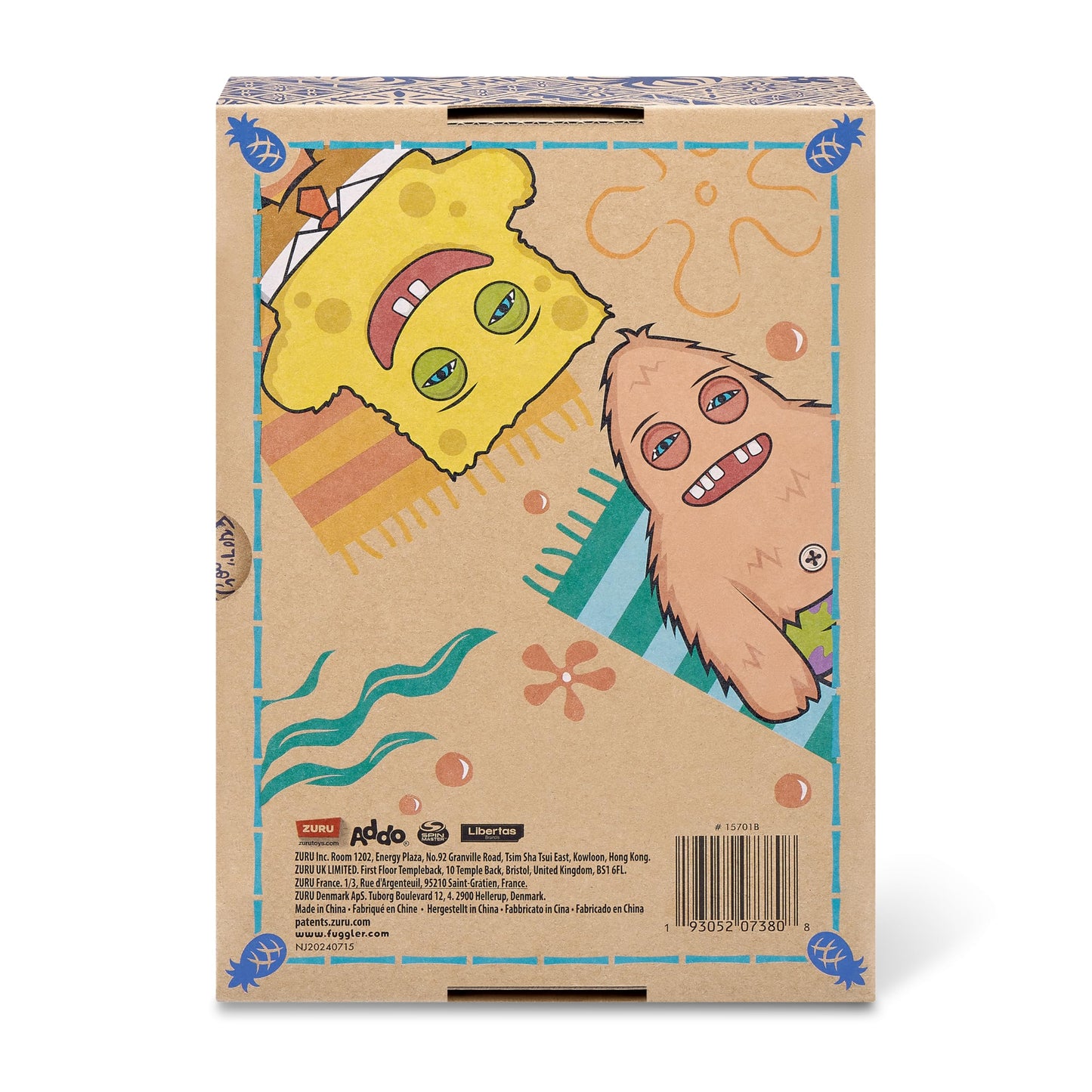 Fuggler SpongeBob SquarePants 9-Inch Plush – Patrick | Mischievous Bikini Bottom Collectible