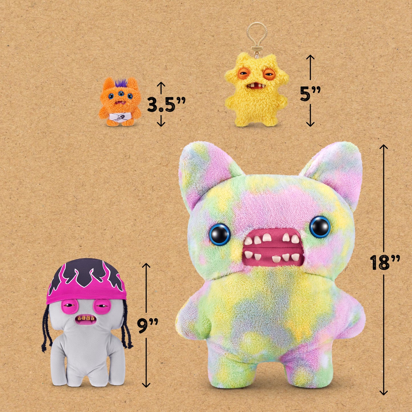 Fuggler Fugg Life 22cm Plush Toy (Squidge) – Funny Ugly Monster by ZURU