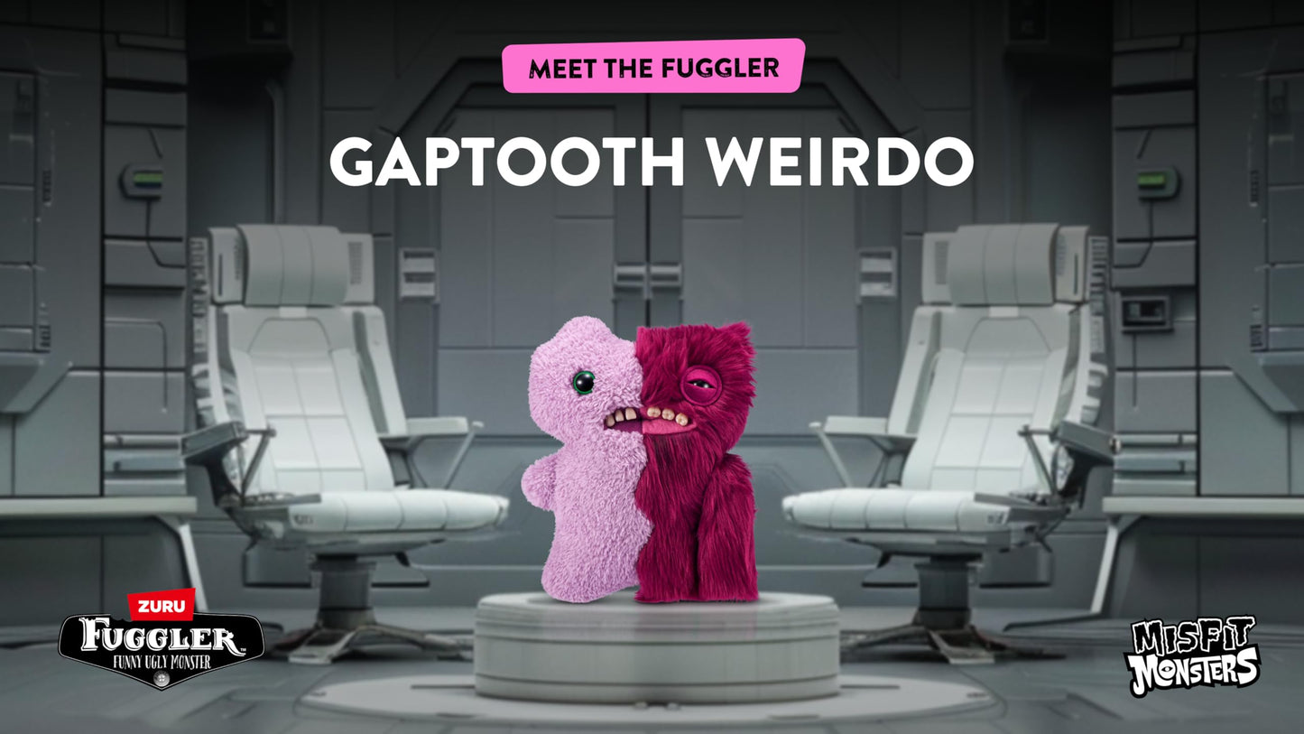Fuggler Misfit Monsters 23 cm Series 1 – Gaptooth Mcgoo & Lilac and Red Plush Toy