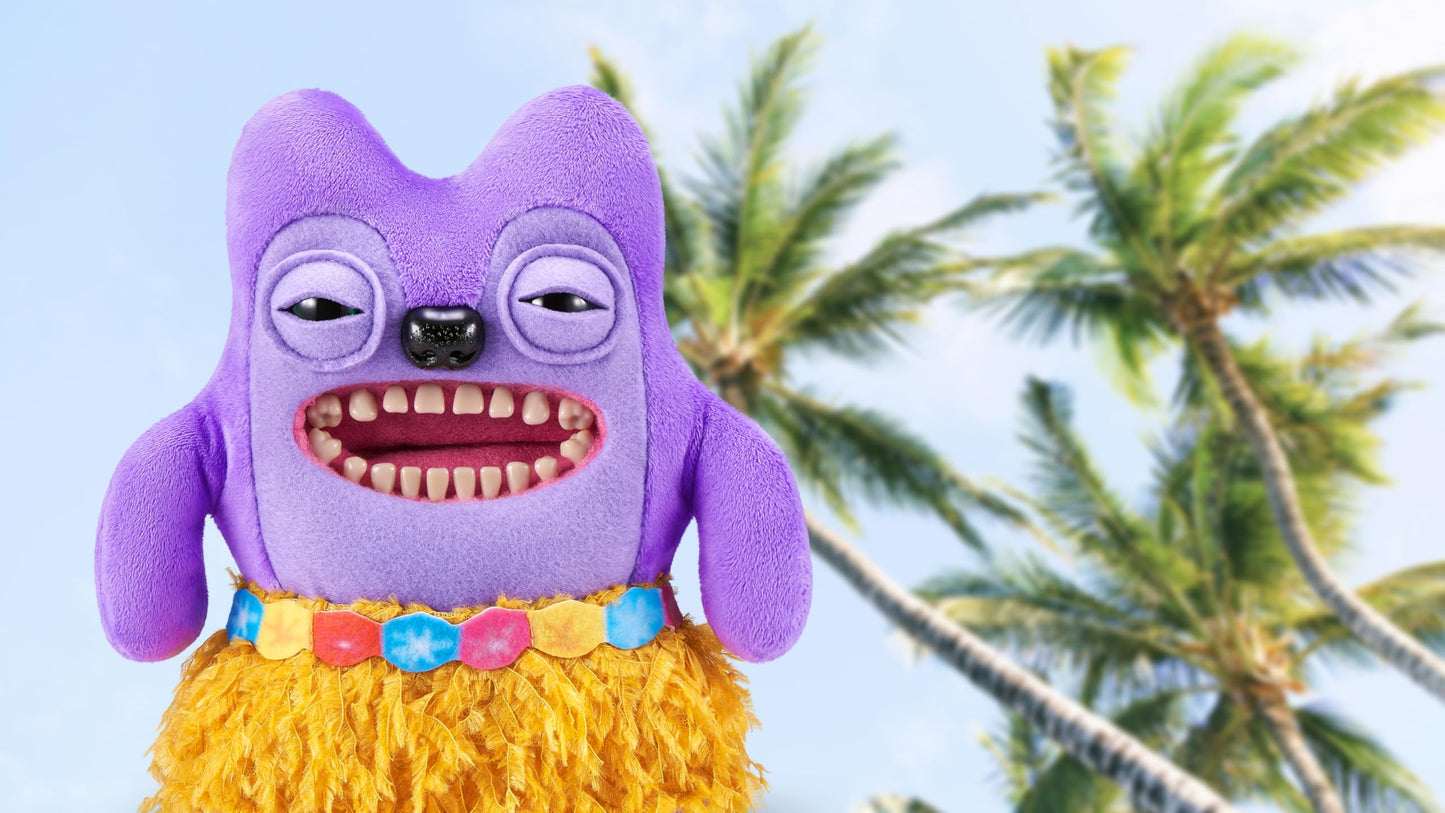 Fuggler Vacay Vibes: Greedy Grinner Purple Plush Collectible by ZURU