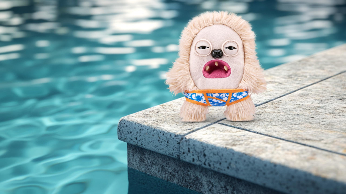Fuggler Vacay Vibes Hedge Grog Cream — 9-Inch Plush Collectible by ZURU