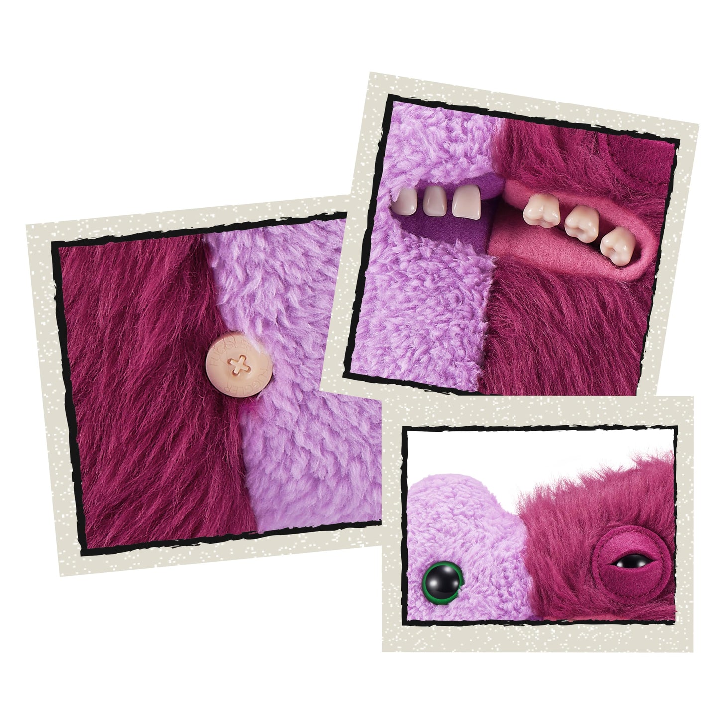 Fuggler Misfit Monsters 23 cm Series 1 – Gaptooth Mcgoo & Lilac and Red Plush Toy