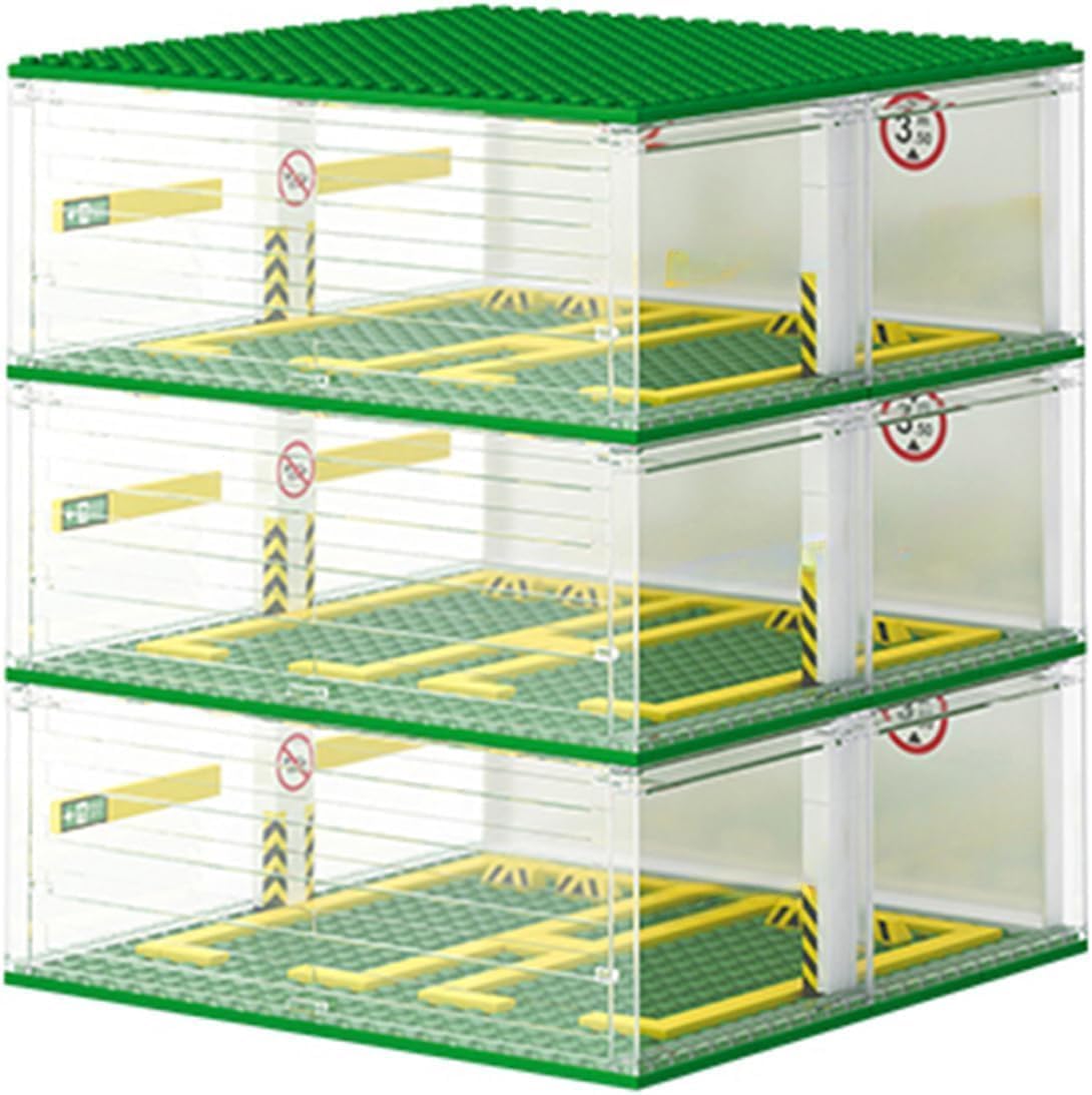 FULHOLPE 3-Layer Parking Garage for Speed Champions – DIY Display Case (Car Not Included)