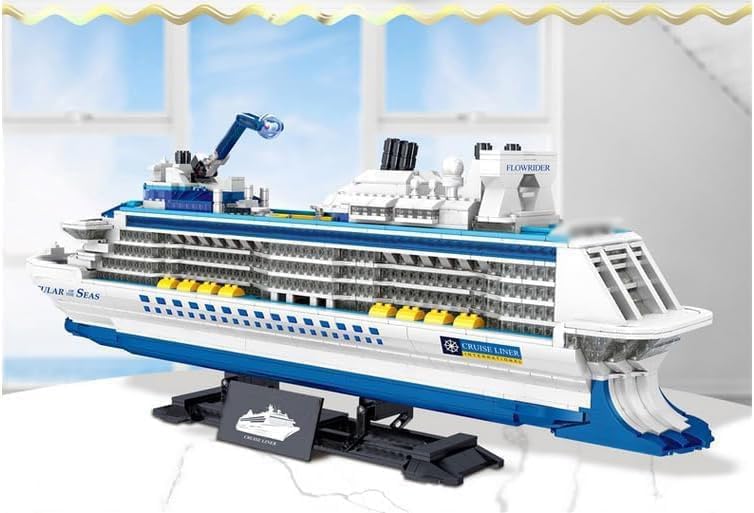 FULHOLPE Technology Cruise Ship Building Blocks Set – 2428 Pieces MOC Model