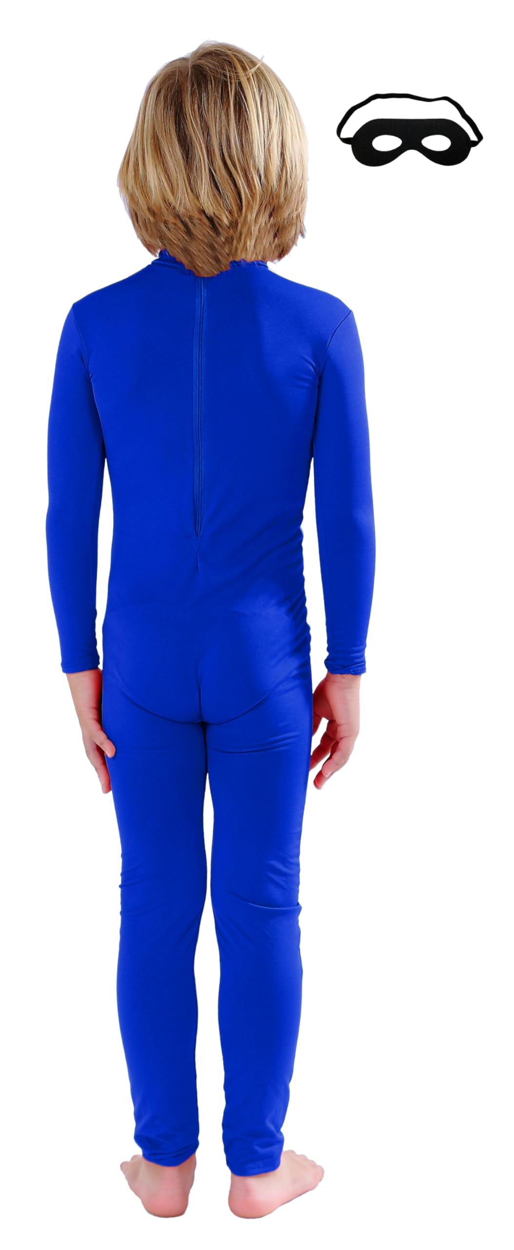 Full Bodysuit Kids Dancewear Zentai Unitard Blue (L) – Unisex Spandex