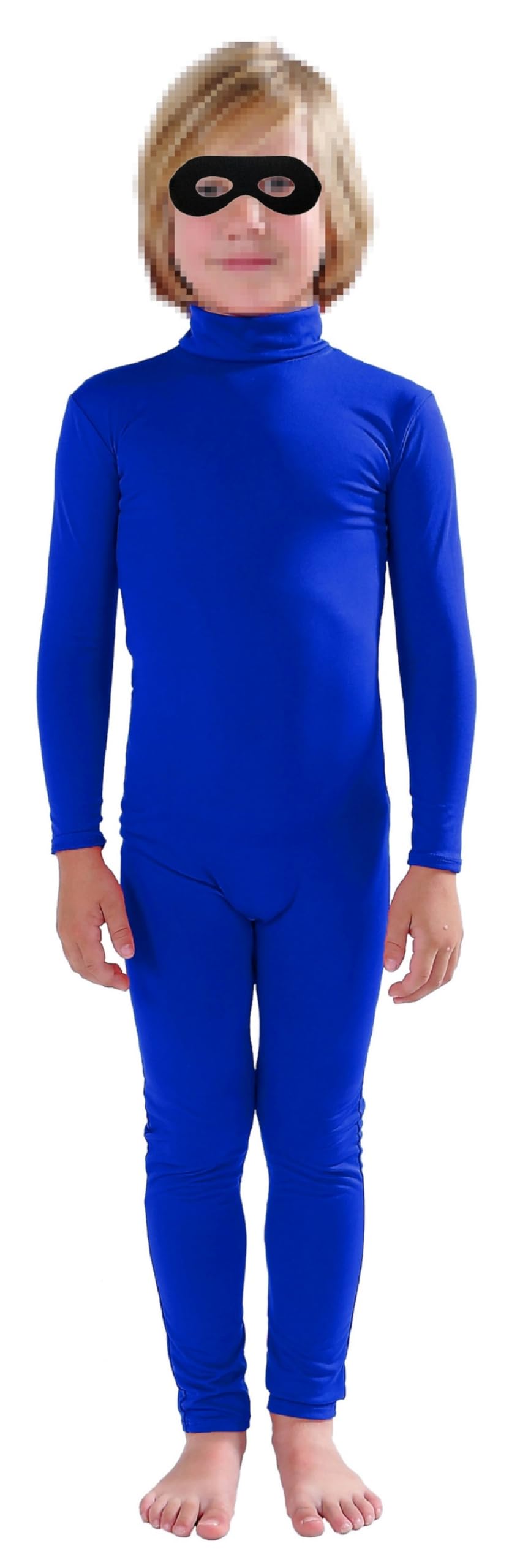 Full Bodysuit Kids Dancewear Zentai Unitard Blue (L) – Unisex Spandex