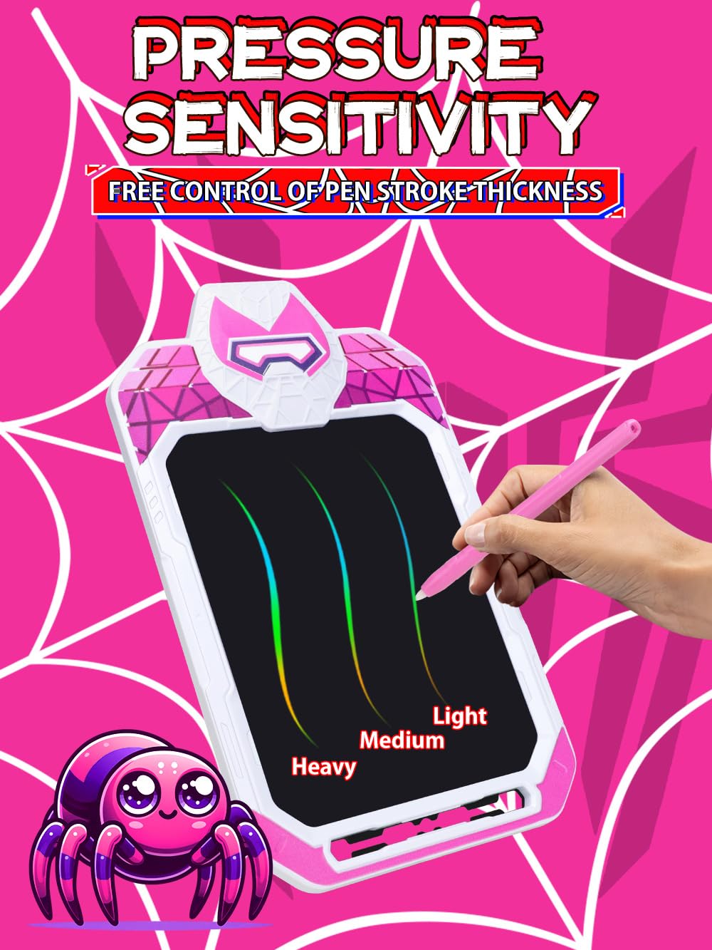 Fullware 10-Inch LCD Writing Tablet – Spider Hero for Kids