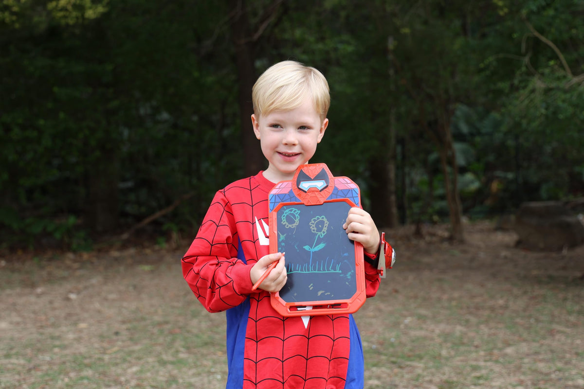 Fullware LCD Writing Tablet 10-inch Spider Hero for Kids – Doodle, Draw, Travel Toy