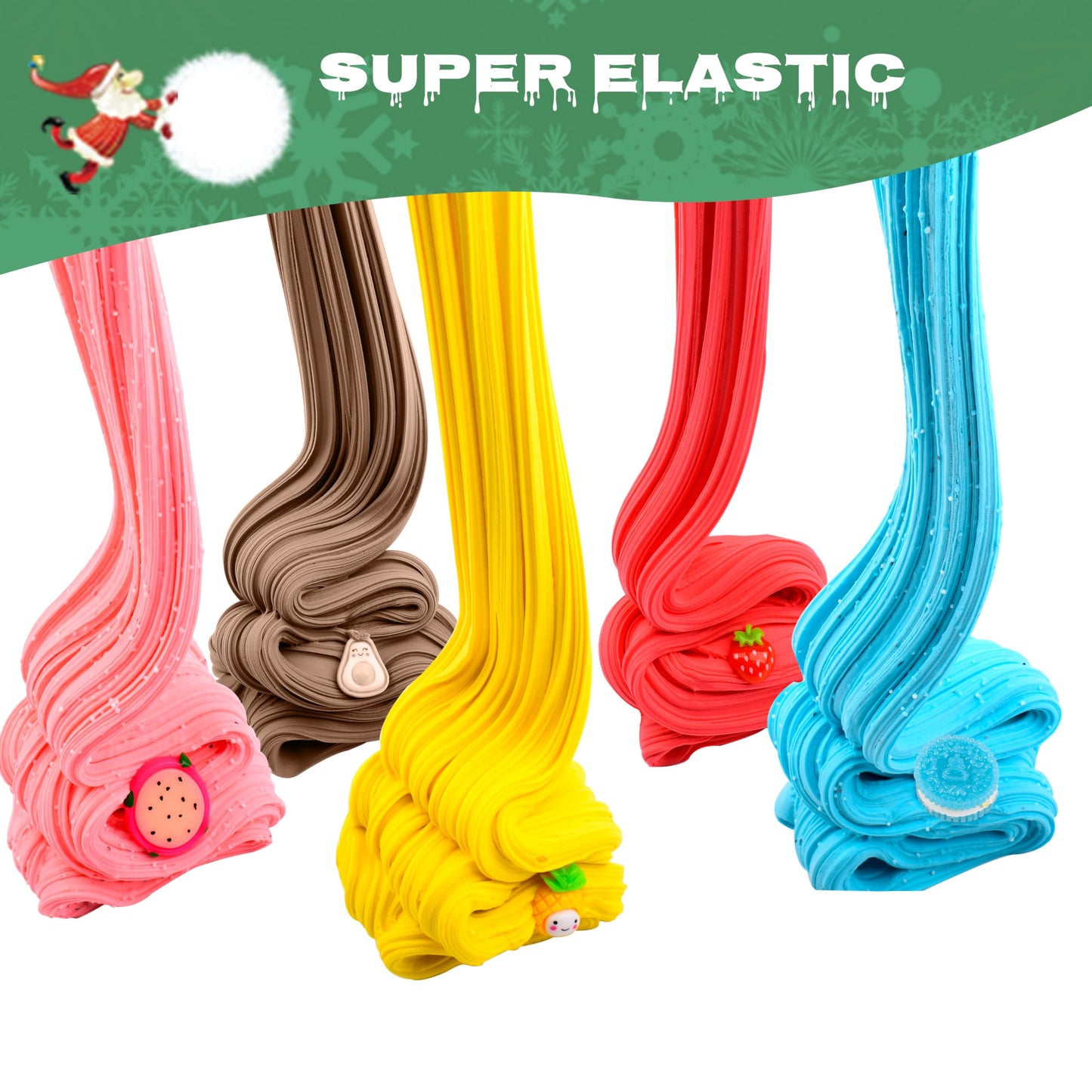 Fumeetplax 28-Pack Butter Slime Kit – Peach, Watermelon & Fruit Slimes for Kids