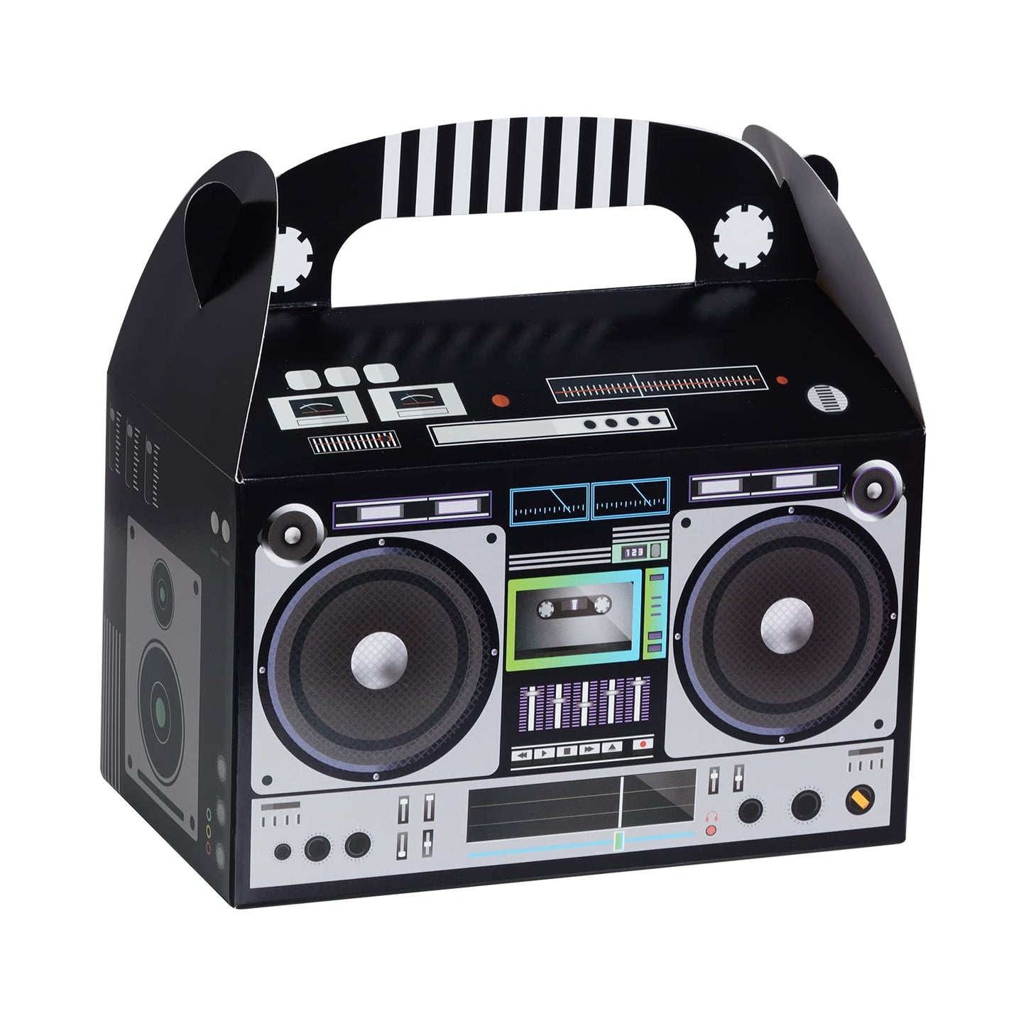 Fumwase 12-Pack 80s/90s Boombox Favor Boxes – Retro Party Decor & Centerpieces