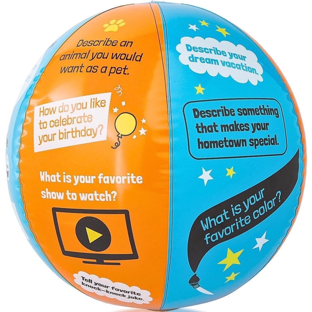 Fun Express All About Me Ice Breaker Beach Ball - Classroom Team Building Toy