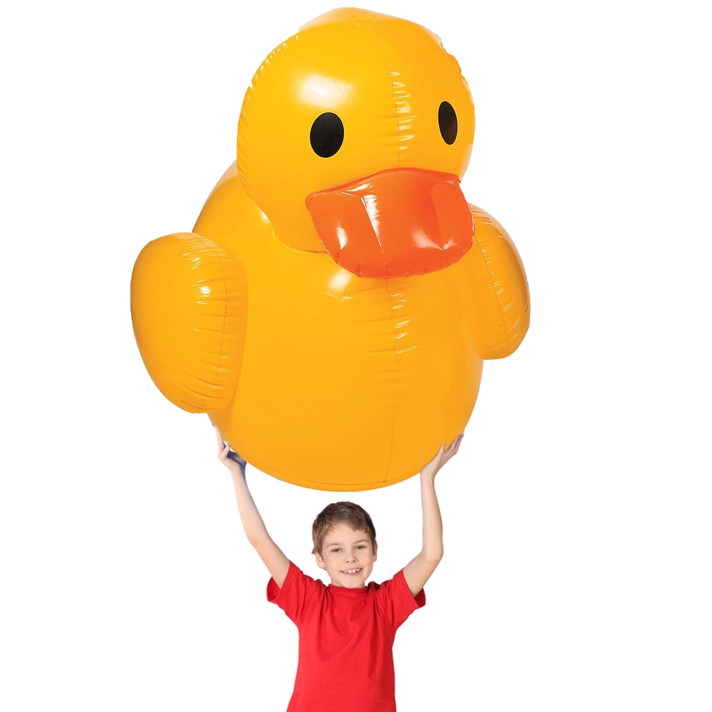 Fun Express Giant Inflatable Rubber Duck 4ft | Premium Vinyl Pool Float for Parties & Events