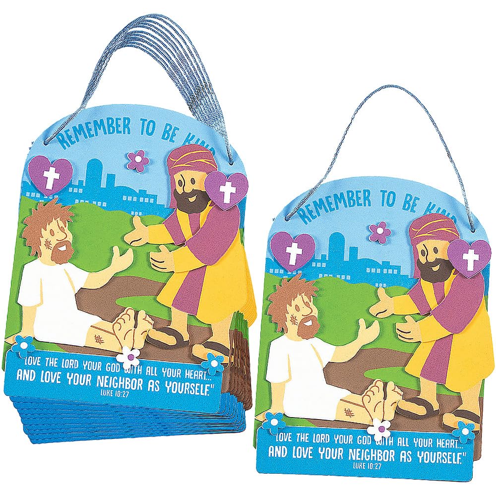 Fun Express Good Samaritan Sign Craft Kit for Kids – VBS & Sunday School