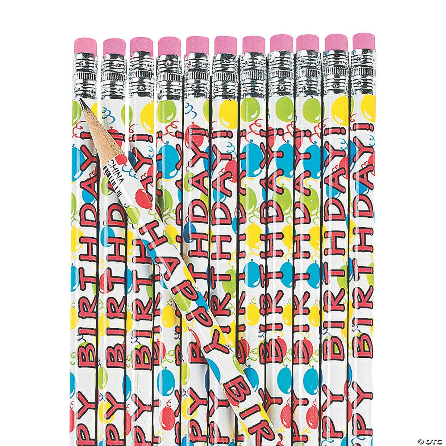 Fun Express Happy Birthday Pencils – 24 Count for Parties & Classroom Rewards