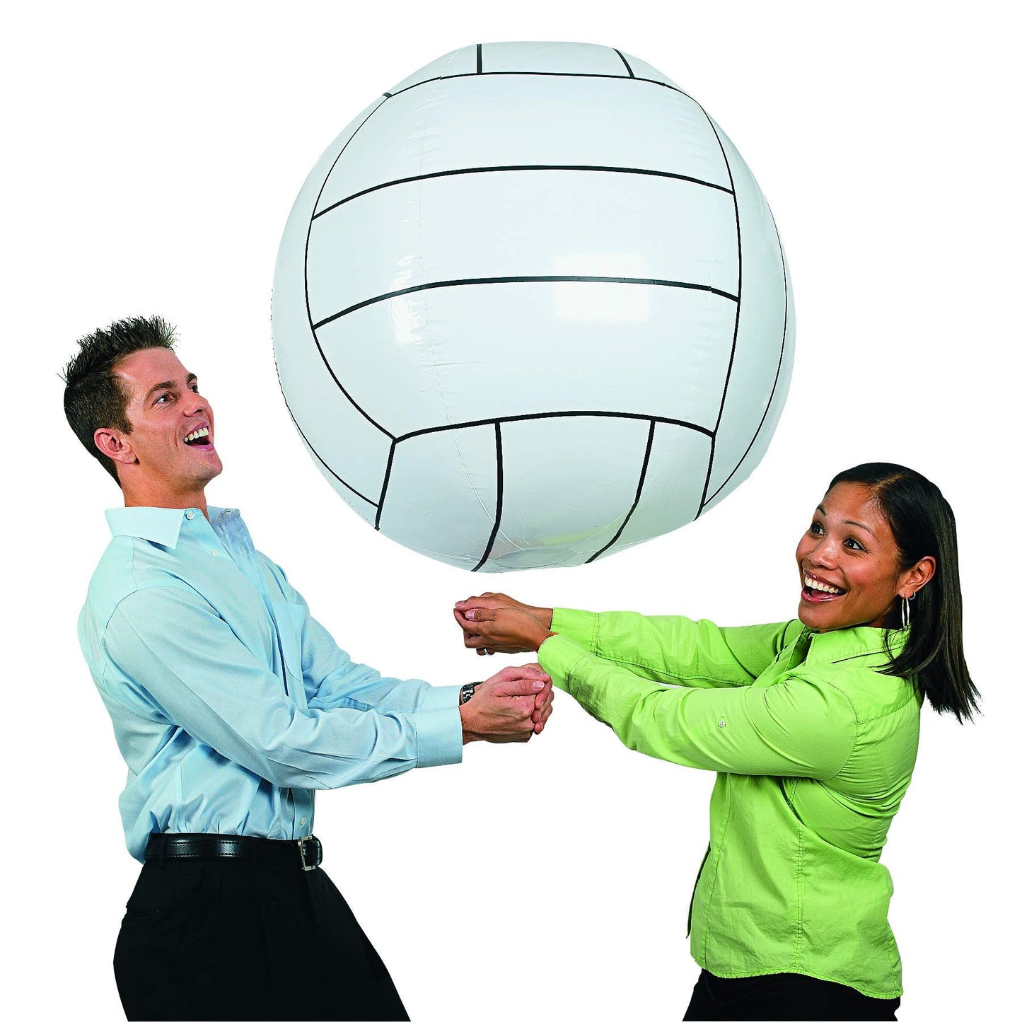 Fun Express Jumbo Inflatable Volleyball, 30in – Perfect for Vacation Bible School 2024