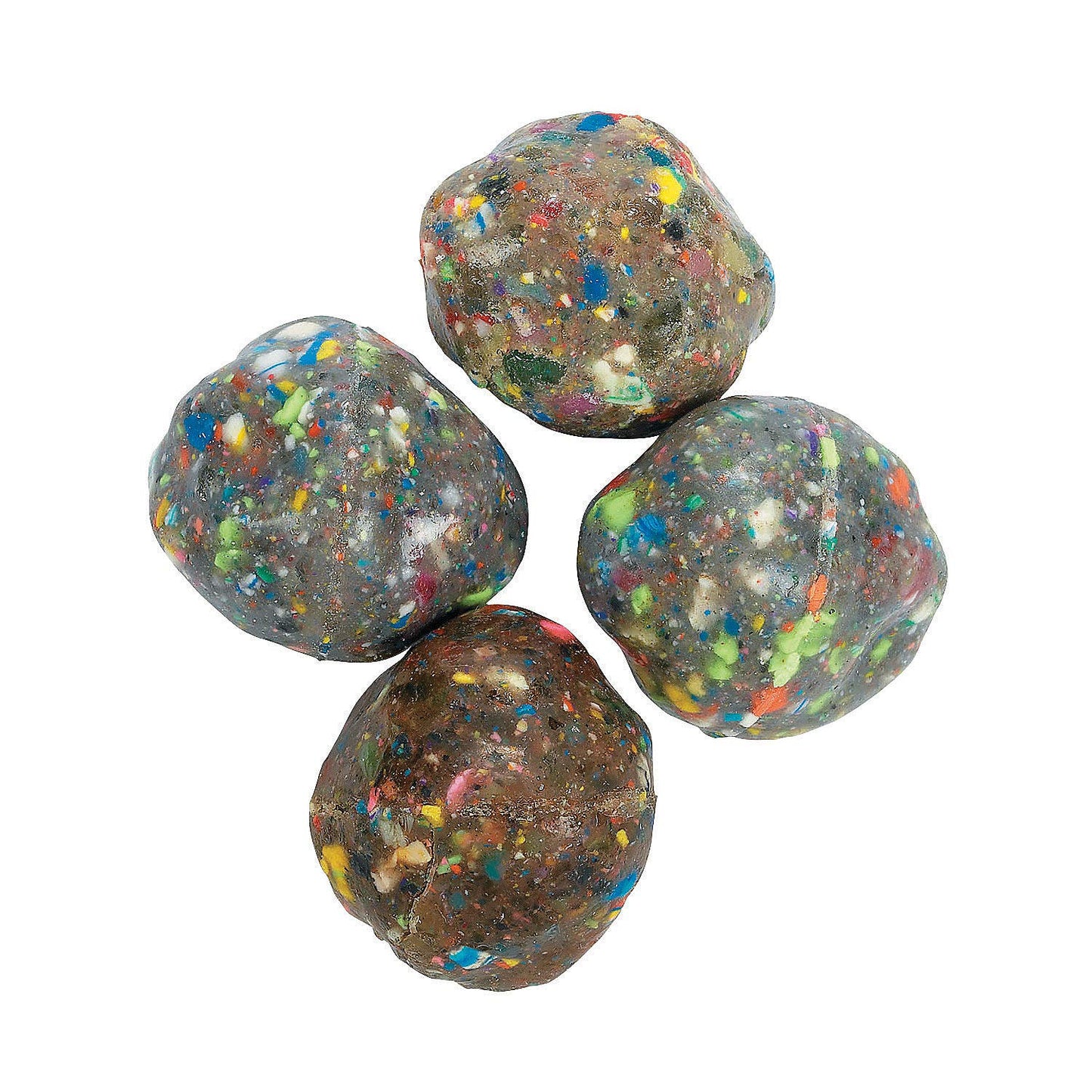 Fun Express Rubber Rock Bouncing Balls - 12 Pieces, 1.5 Inch (38 mm)