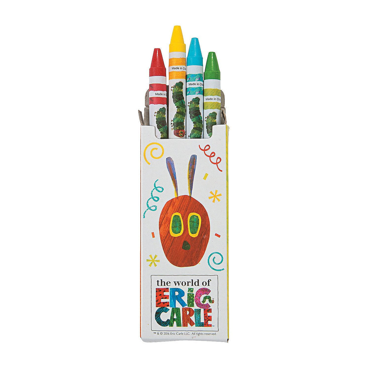 Fun Express Very Hungry Caterpillar 4-Pc Crayon Boxes – 24 Pieces | Educational Art for Kids