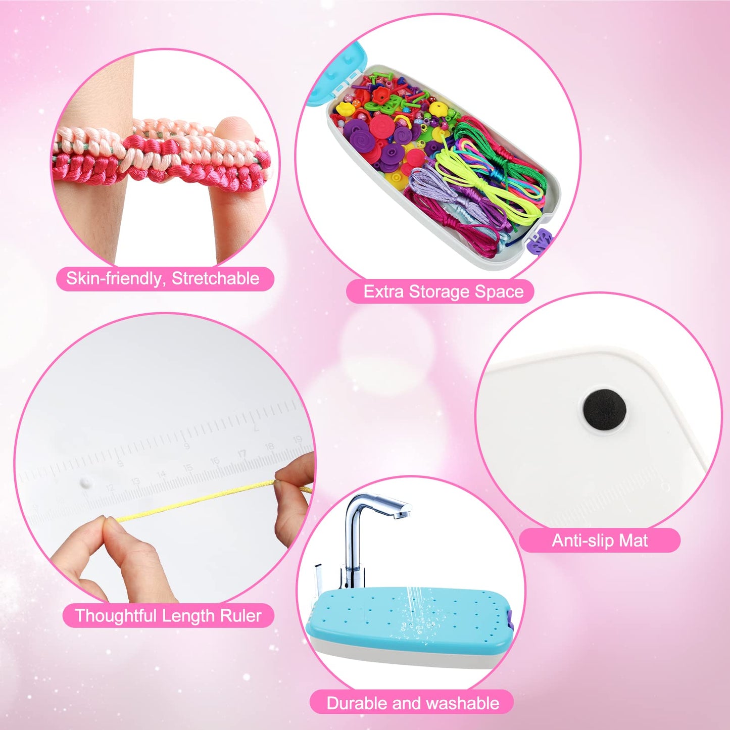 Funbud Friendship Bracelet Making Kit for Teens | DIY Crafts for Girls 6-12