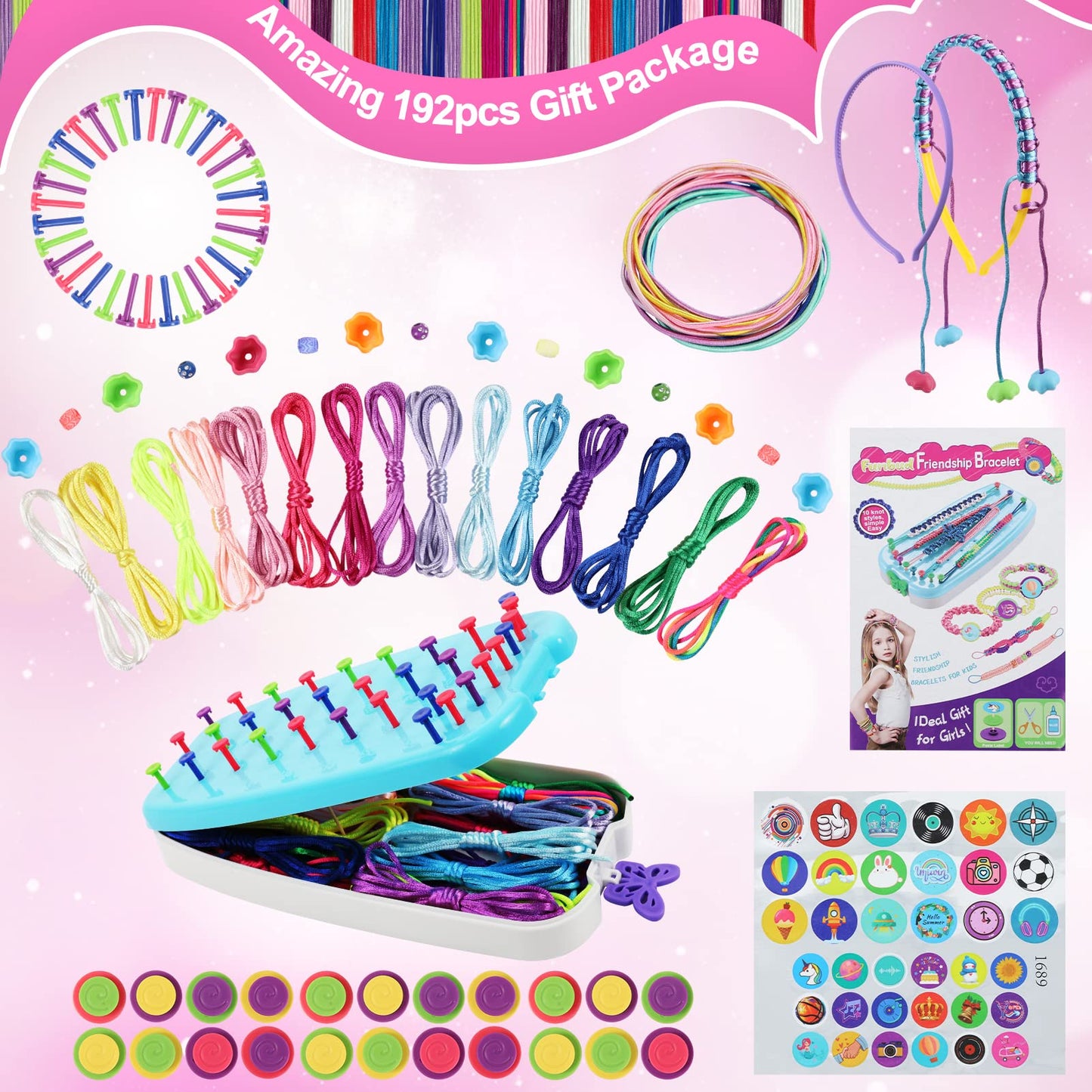 Funbud Friendship Bracelet Making Kit for Teens | DIY Crafts for Girls 6-12