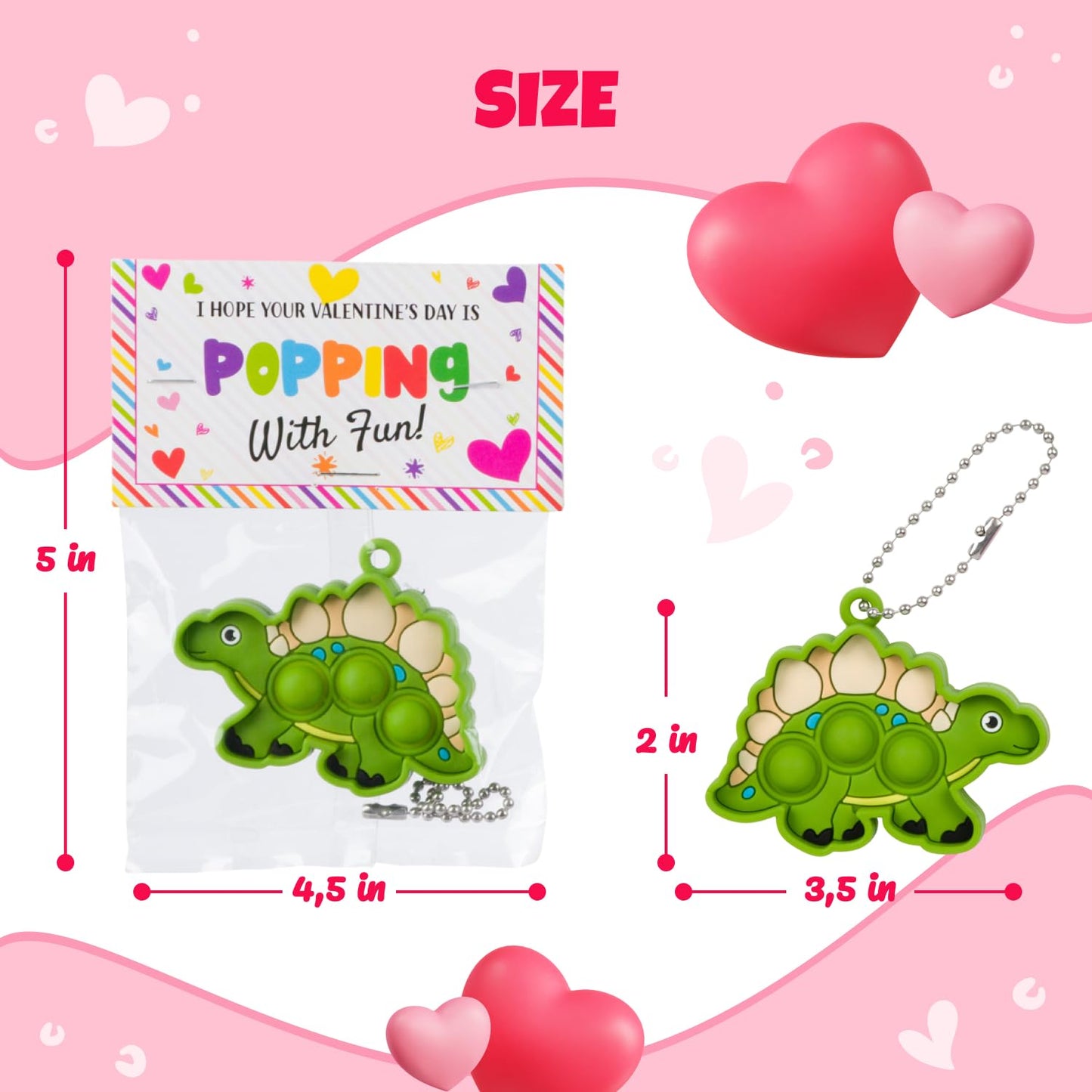 Funeta 30-Pack Animal Valentine Pop Its for Kids – Classroom Cards