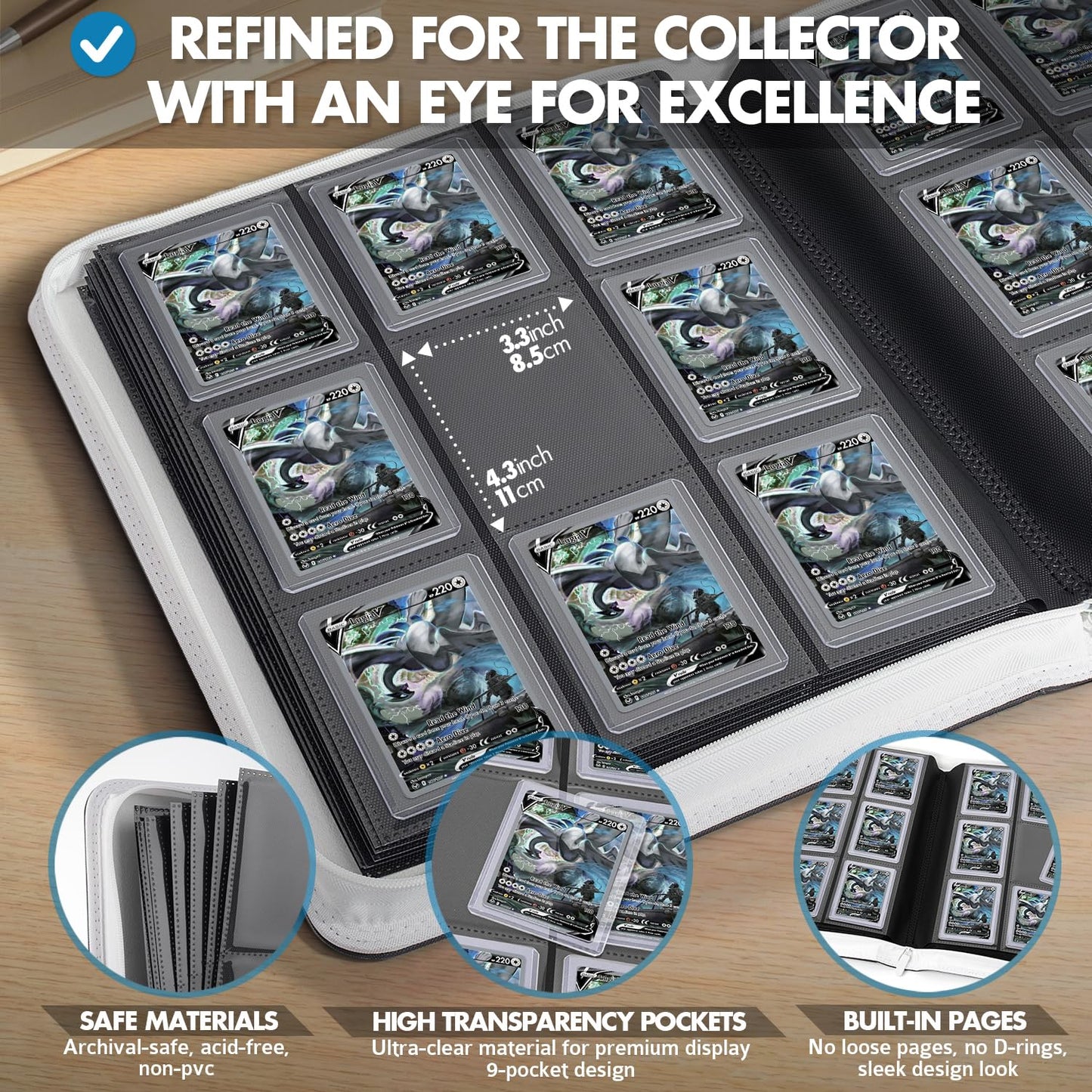 FunGuys Toploader Binder - 252-Card 9-Pocket Trading Card Storage