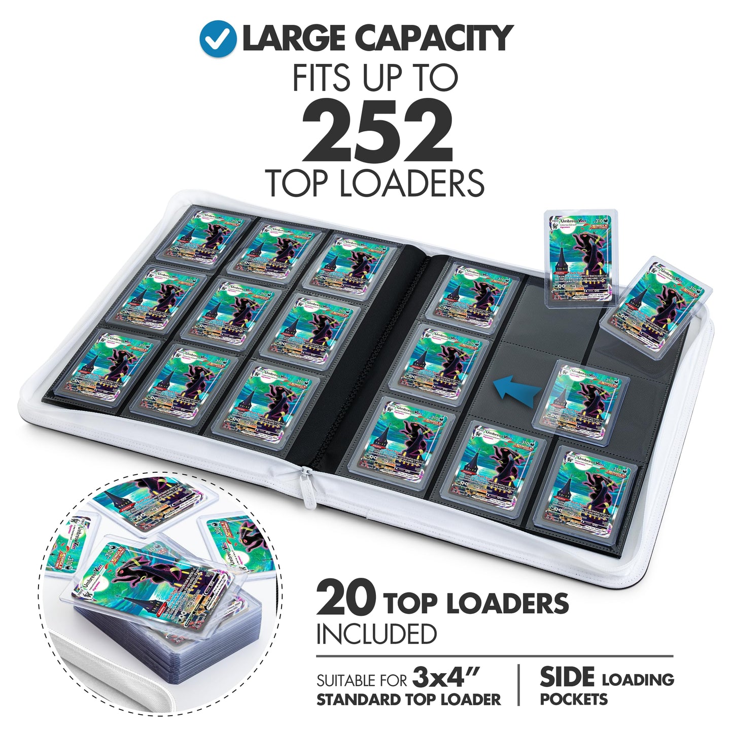 FunGuys Toploader Binder - 252-Card 9-Pocket Trading Card Storage
