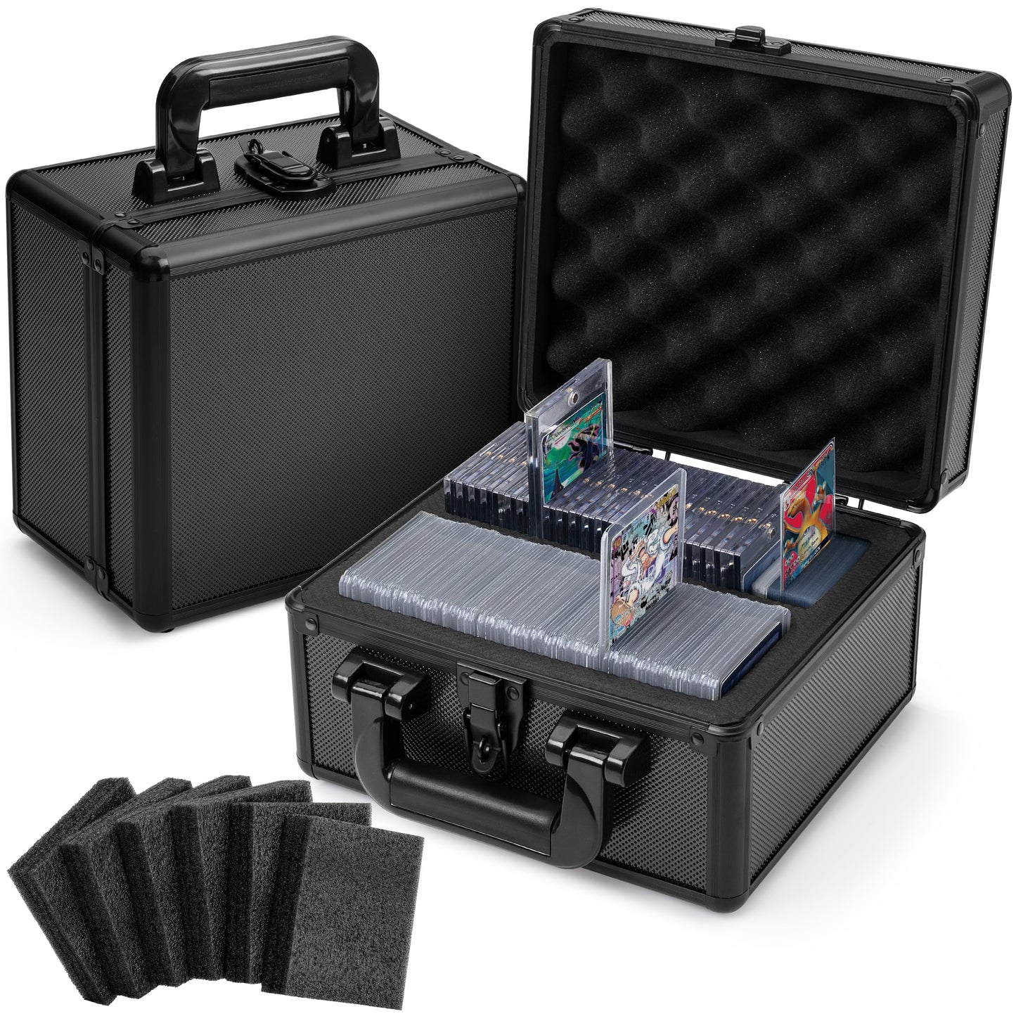 FunGuys TopLoader Storage Box – 400+ Cards, One Touch Card Holder