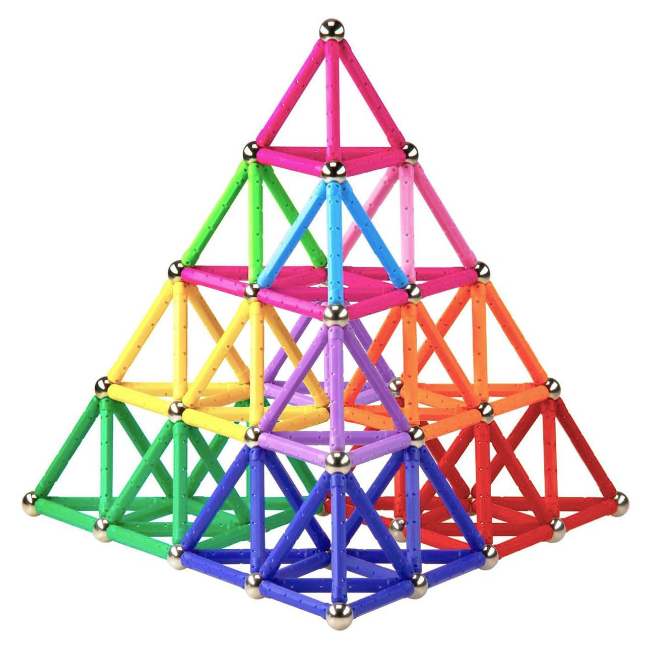 Funifinds 312PCS Magnetic Building Sticks Set – STEM Magnetic Toys, Non-Toxic, Portable Storage Bag