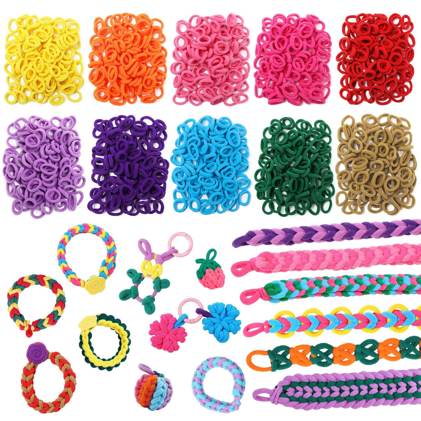 FUNiOi 1000-Piece Cat Weaving Loom Refill for Bracelet Kit – Kids DIY Crafts