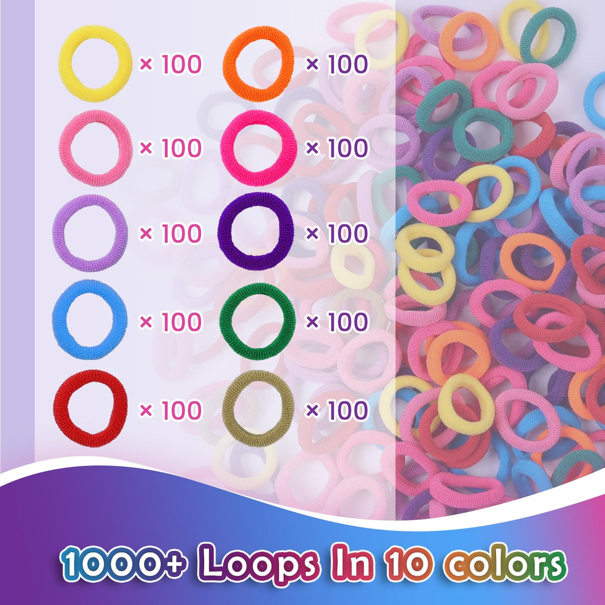 FUNiOi 1000-Piece Cat Weaving Loom Refill for Bracelet Kit – Kids DIY Crafts