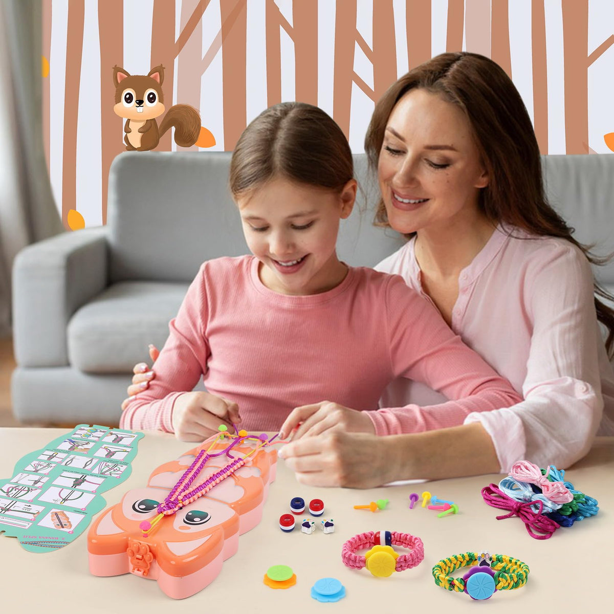 FUNiOi Bracelet Kit for Girls 8-12 | DIY Squirrel Friendship Bracelets