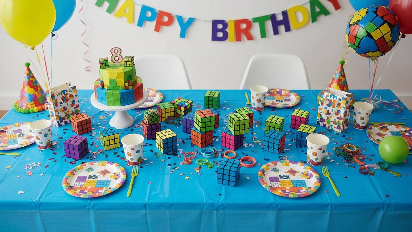Funiverse Bulk 24 Pack 3x3 Speed Puzzle Cubes – Bright Colors for Classrooms, Parties & Gifts